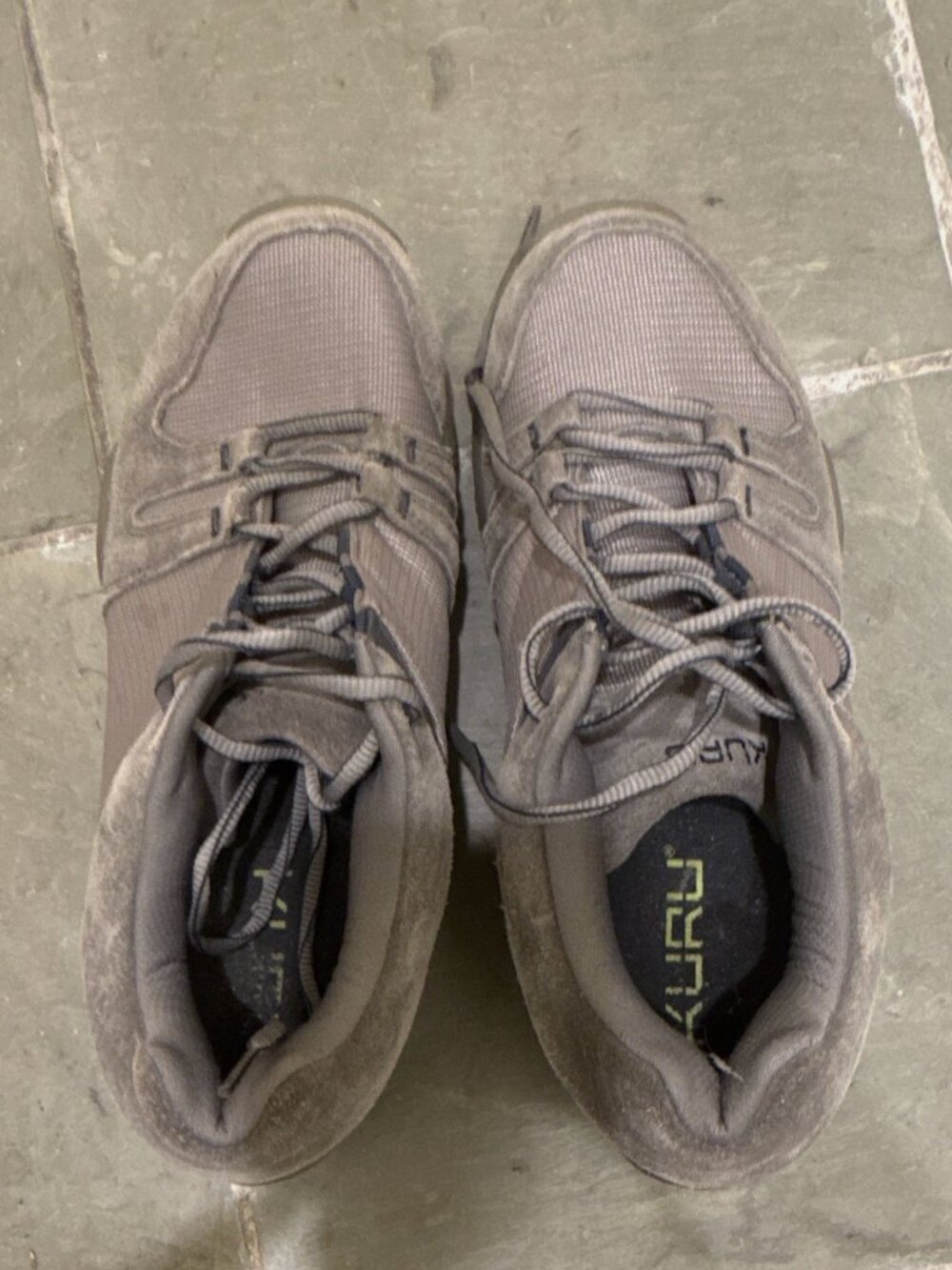 Kuru Gray/Black Hiking Shoes Men's Sz 9.5 Low Top